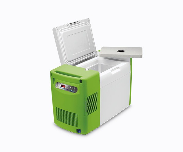 open portable ultra-low freezer