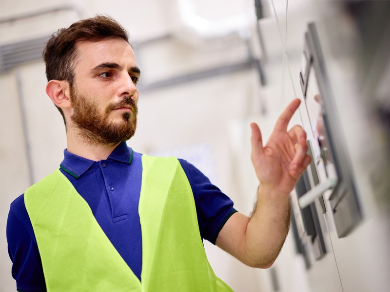 technician in the control room