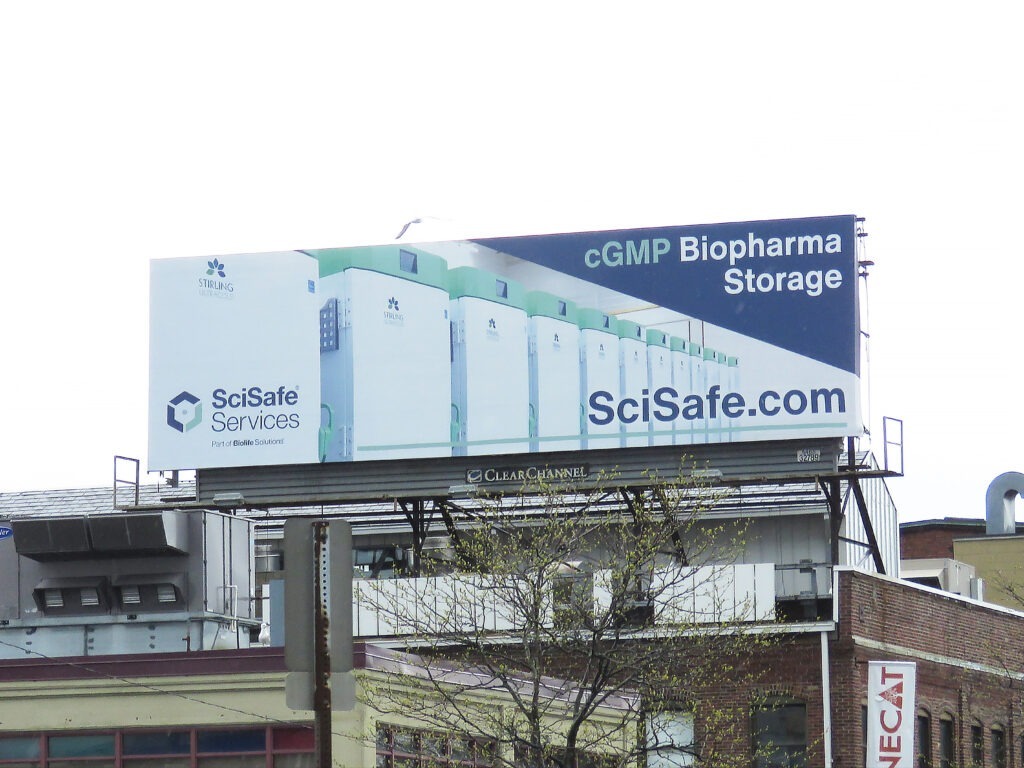 SciSafe billboard Boston